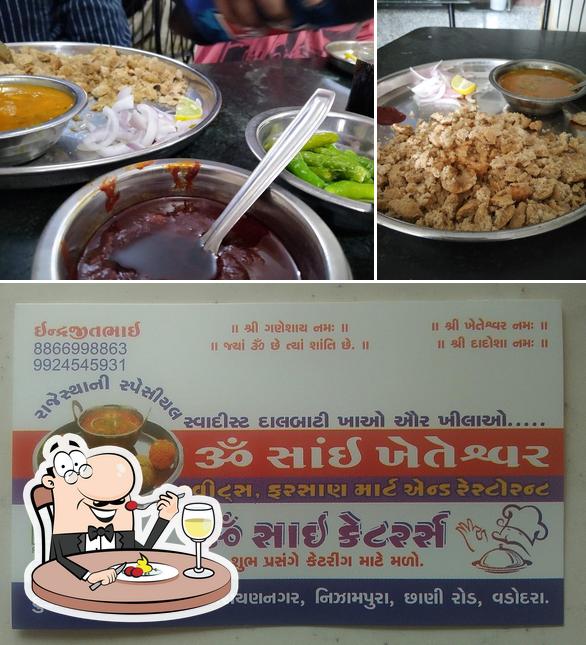 Food at OM SAI KHETESHWAR DAL BATI