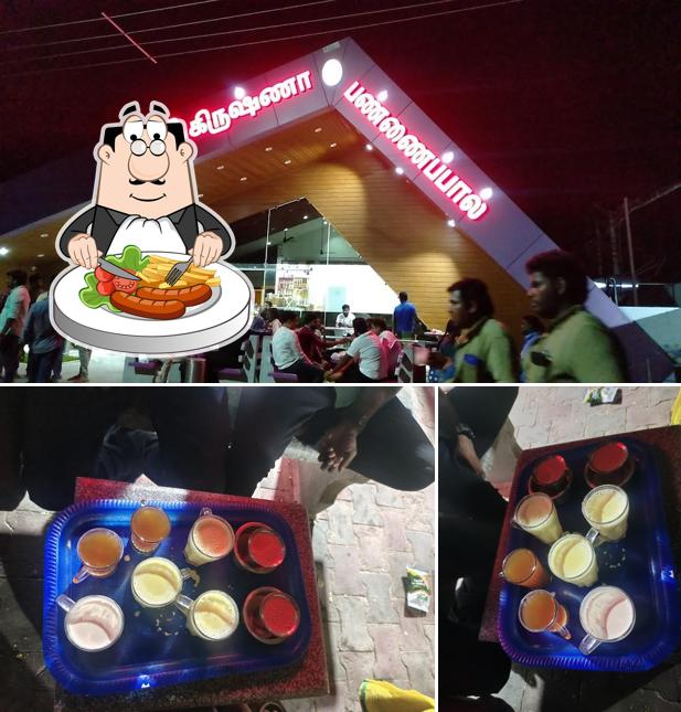 Food at Pannai paal tea shop