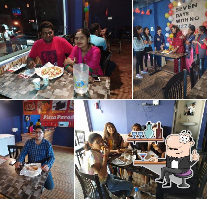 The interior of Pizza Paradise Satna