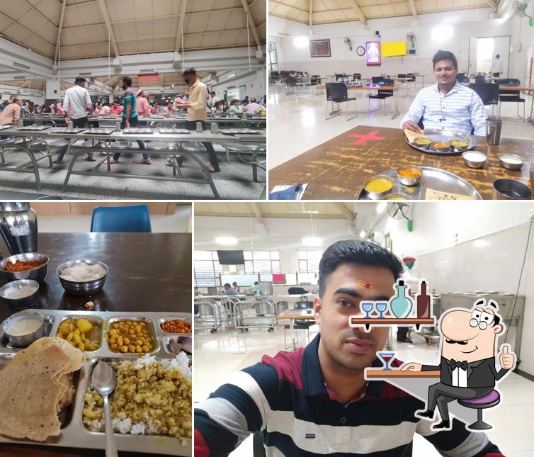 The interior of Shri Sai Prasad Bhojnalaya