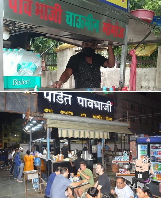 The interior of purana pandit pav bhaji chowmin