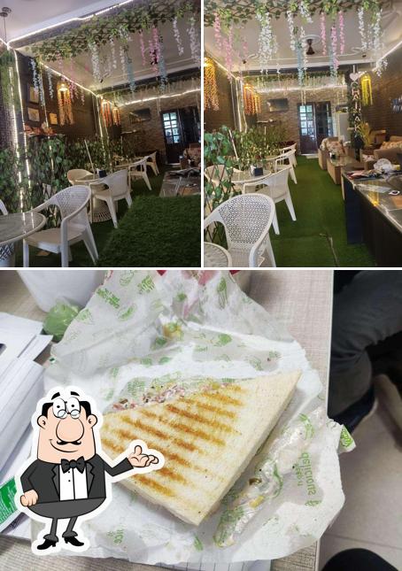 The picture of interior and food at Chai Naka