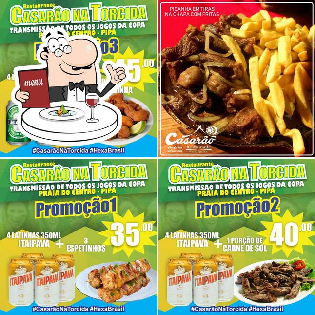 Comida em Restaurante Casarão