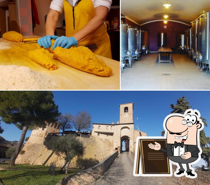 Tra le varie cose da Agriturismo San Rocco si possono trovare la esterno e cibo