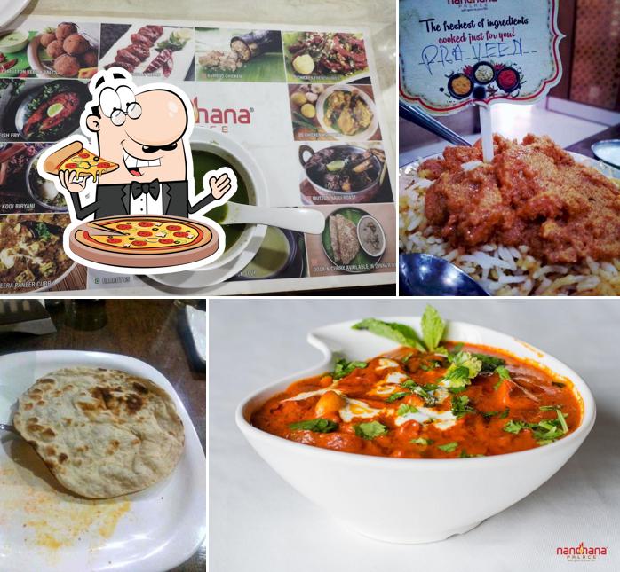 Order pizza at Nandhana Palace - Andhra Style - New Bel Road