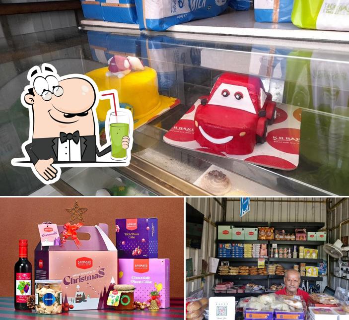 Enjoy a beverage at KR Bakes factory