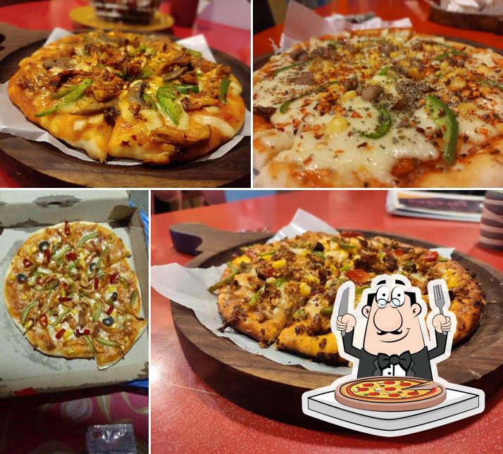 Order different kinds of pizza