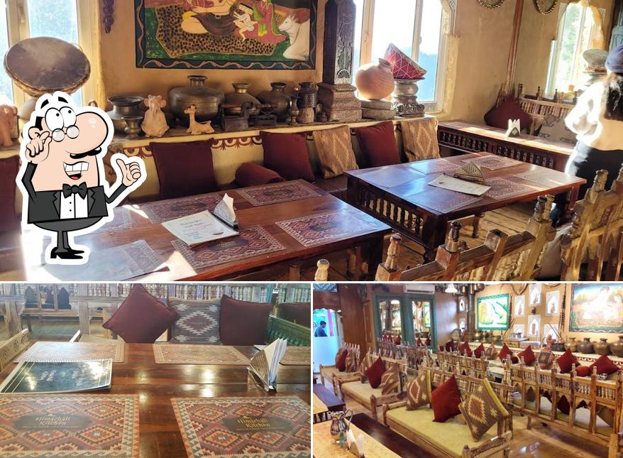 The interior of old sher e punjab with himachali kitchen