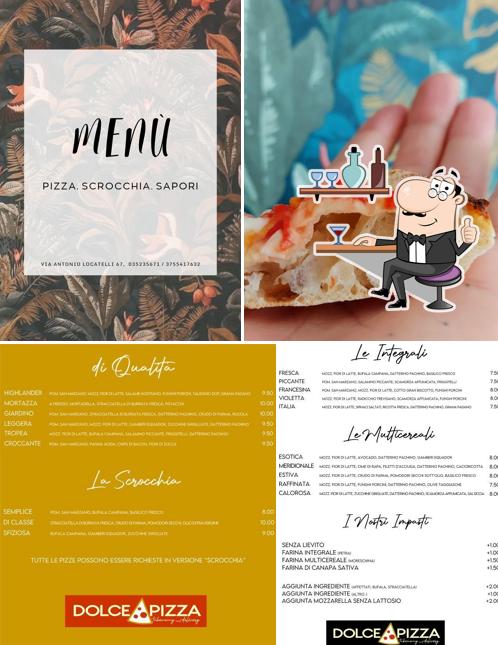 Siediti a un tavolo di Dolce Pizza Siediti a un tavolo di Dolce Pizza