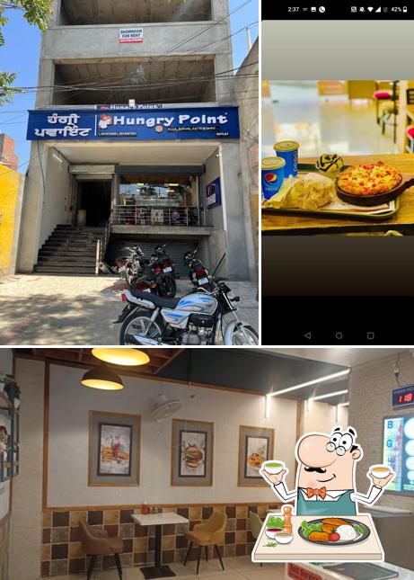 The image of Hungry Point’s food and interior