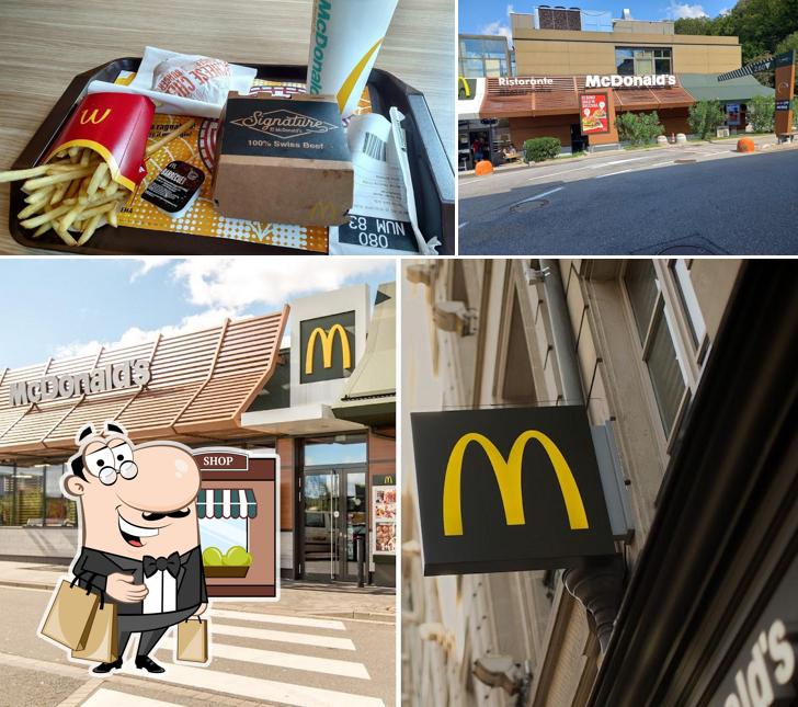 La immagine della esterno e cibo di McDonald's Pazzallo