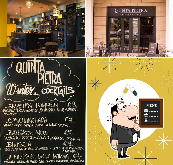 Leggi il menu sulla lavagna