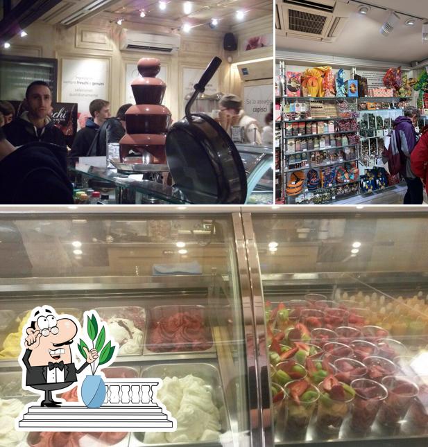 La foto di esterno e cibo da Scaravelli:Gelateria