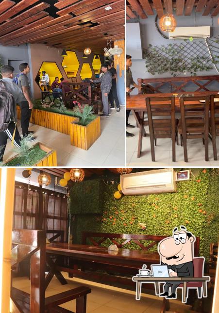 Take a seat at one of the tables at Sidhu's Taste Buds