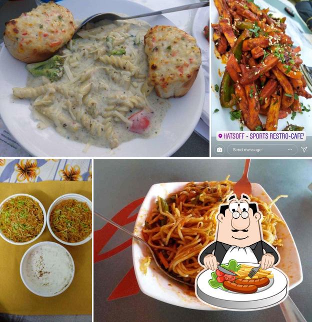 Food at Hats Off Sports Restro Cafe