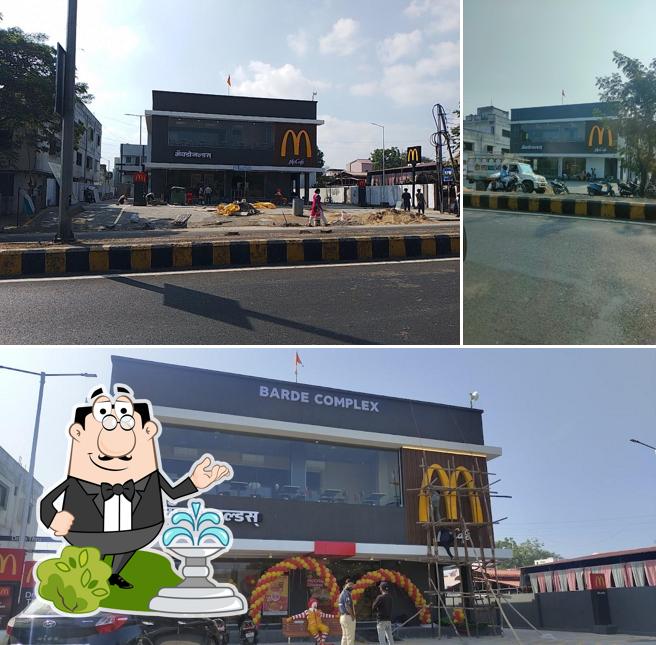 The exterior of McDonald's