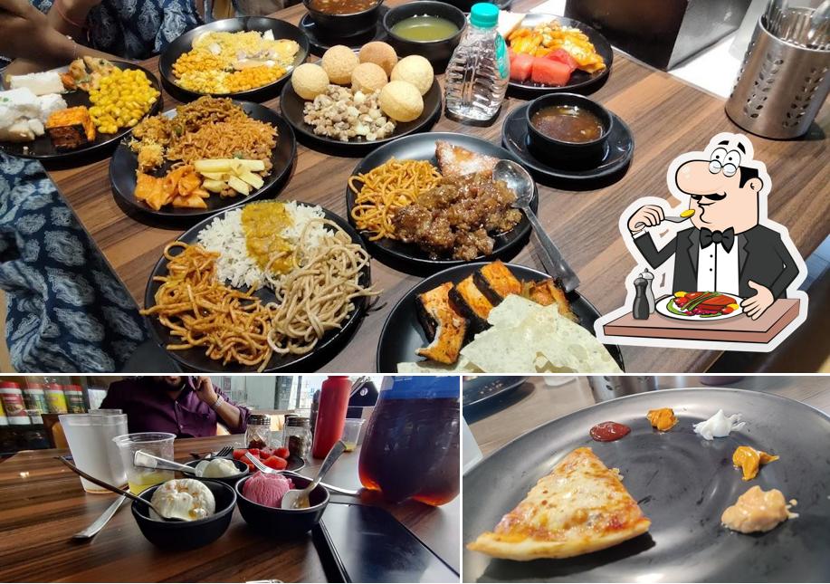 Meals at Octant pizza karelibaug