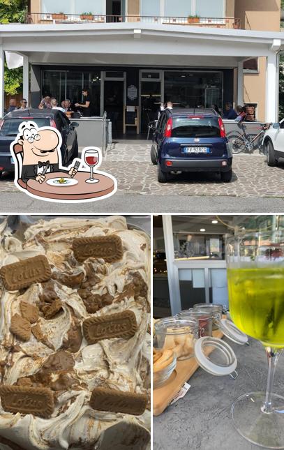 La cibo e esterno del ristorante