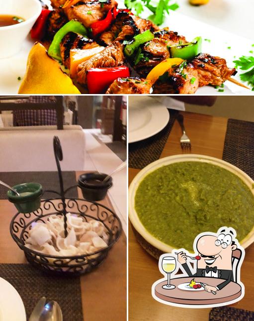 Food at Yellow Chilli Restaurant
