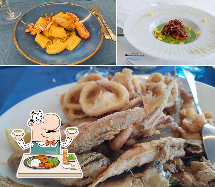 Cibo al Ristorante Ricomincio da 3