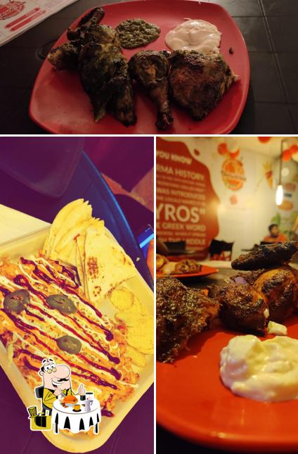 Food at Shawarma Queen