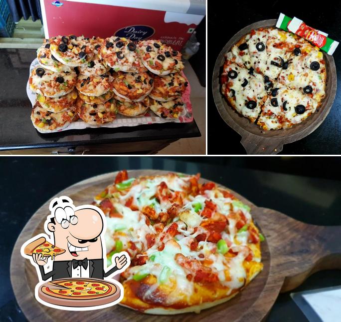 Order pizza at Sensation cafe & Restaurant