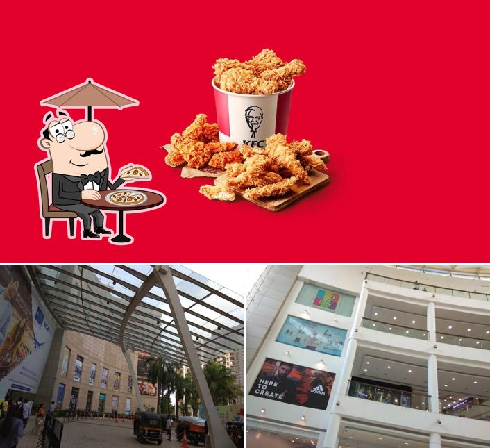 KFC is distinguished by exterior and food KFC is distinguished by exterior and food