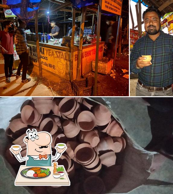 Food at Babu Bhai Tea Stall