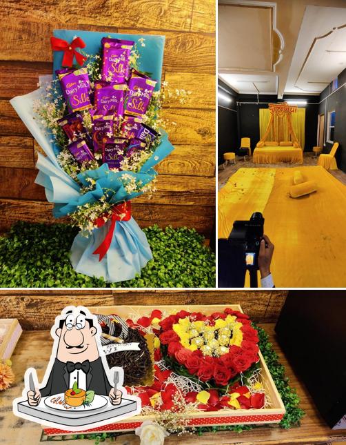 This is the picture showing food and interior at Flowers, Cakes and Gifts in Kanpur