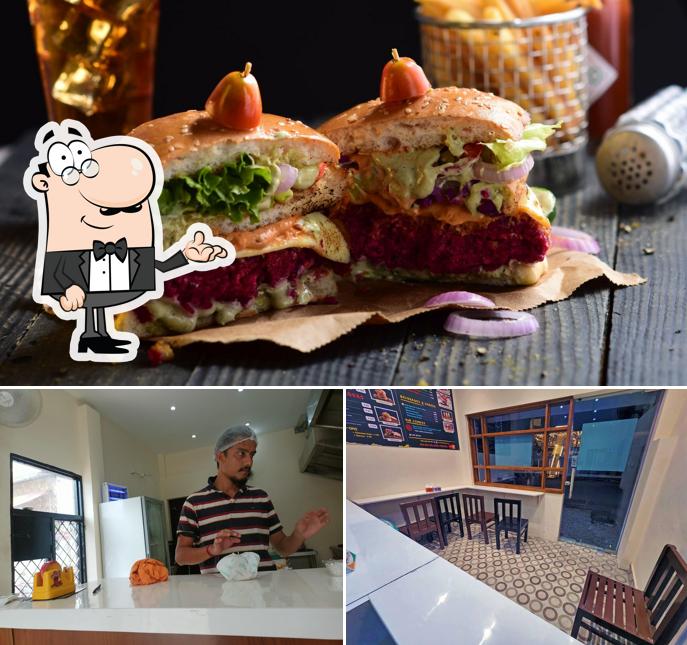 Among different things one can find interior and burger at House Of Burgers