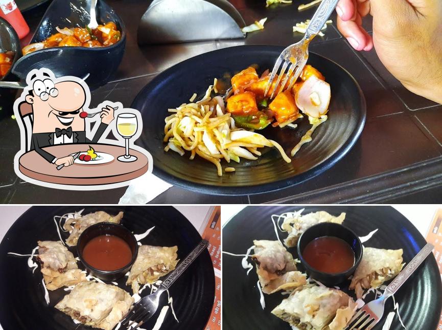 Food at Kanha restaurant and fast food -- rajim nawapara best restaurant and hotel