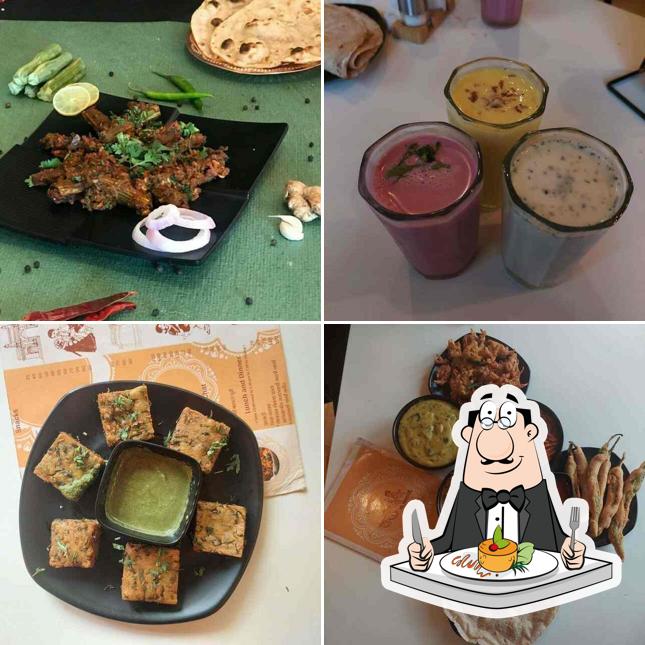 Meals at Thaskebaaj Misal , Veg Thali , Pav bhaji, south indian