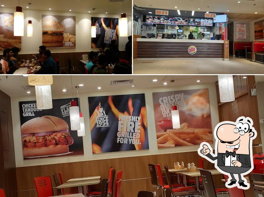 The interior of Burger King
