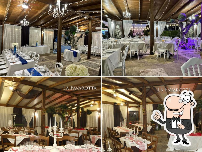 Dai un'occhiata agli interni di La Favarotta Ristorante pizzeria sala banchetti