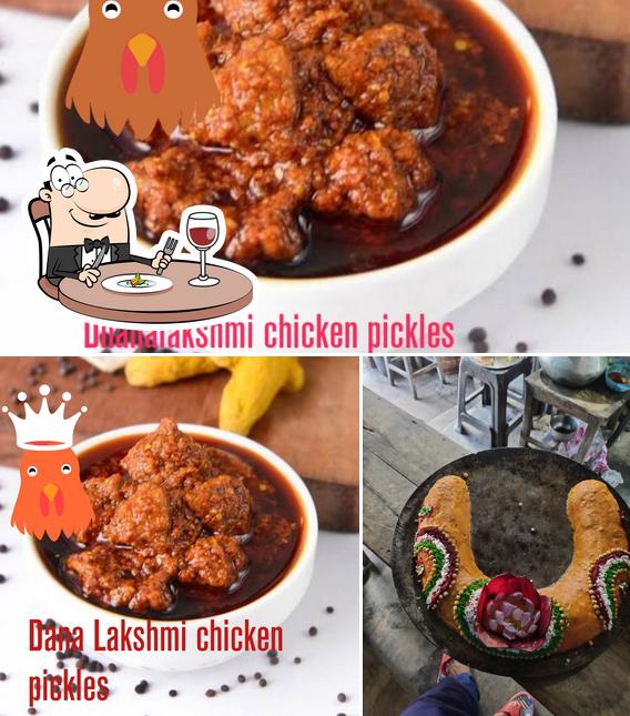 Food at Dhanalakshmi chicken pickles