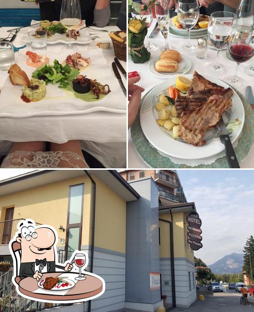 Prova i un pasto a base di carne a Hotel Ristorante Due Platani