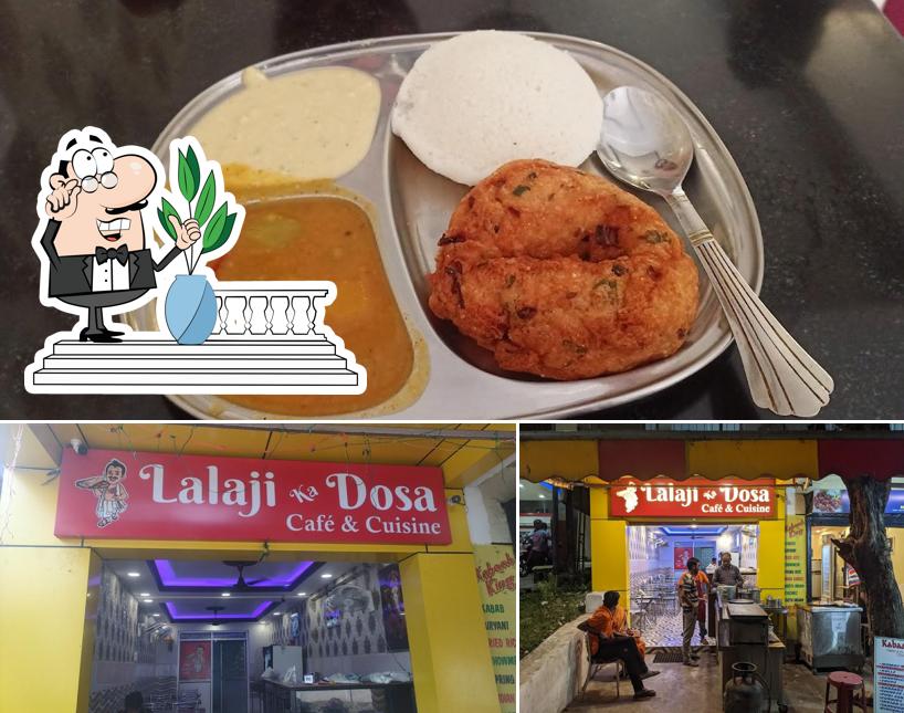 This is the picture showing exterior and food at Lalaji Ka Dosa