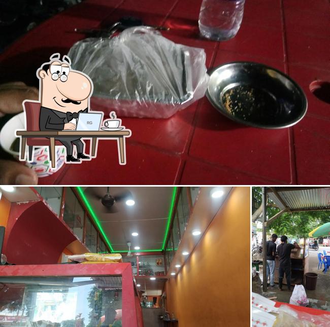 The interior of Shamim Fast Food & Restaurant