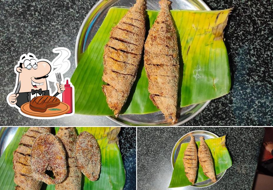 Hegde Fish Fry Center provides meat dishes