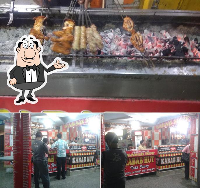 The picture of interior and food at Kabab Hut
