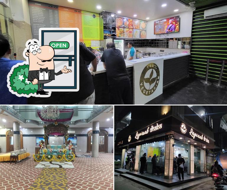 Among different things one can find exterior and interior at Lajwaab Dhaba