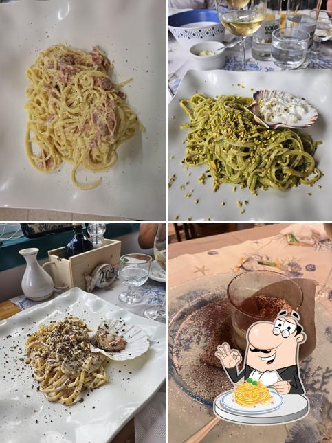 Spaghetti alla carbonara al Osteria Del Porto