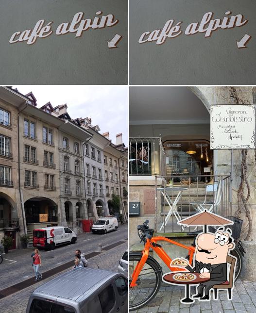 Gli esterni costituiscono una caratteristica importante di Café Alpin