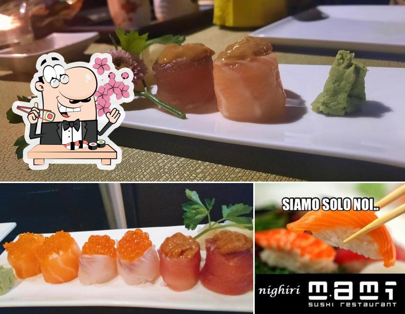 Scegli le diverse opzioni di sushi