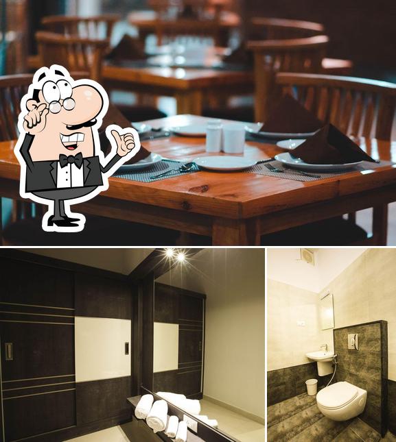 The interior of Surabi Hotel Mandya