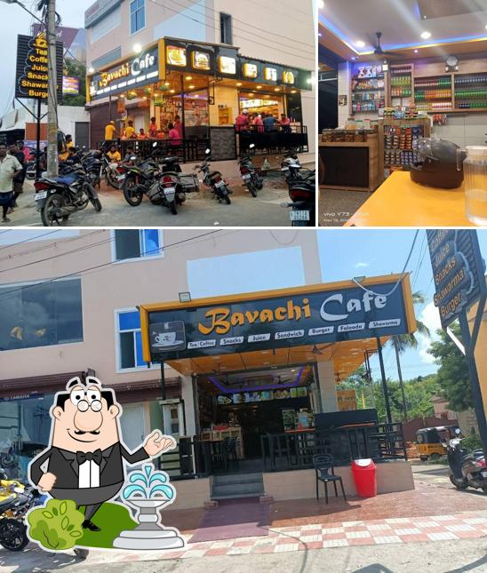 Among different things one can find exterior and beverage at BAVACHI CAFE SNACKS