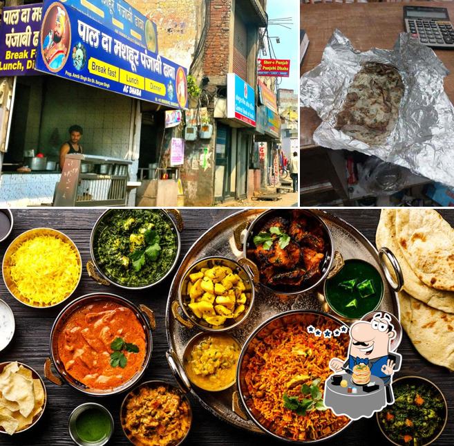 This is the picture showing food and exterior at Pal Punjabi Dhaba