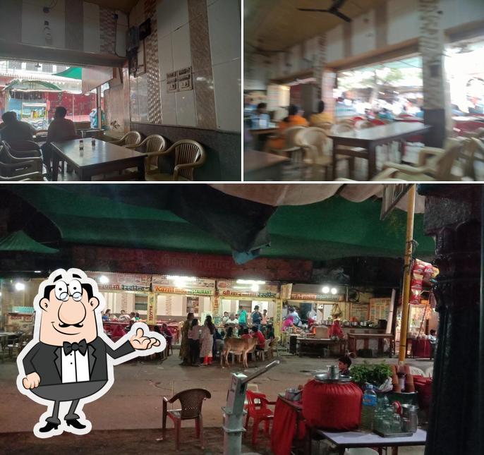 The interior of Shree Karni Maa Dhaba