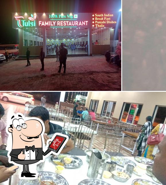 The restaurant's exterior and interior
