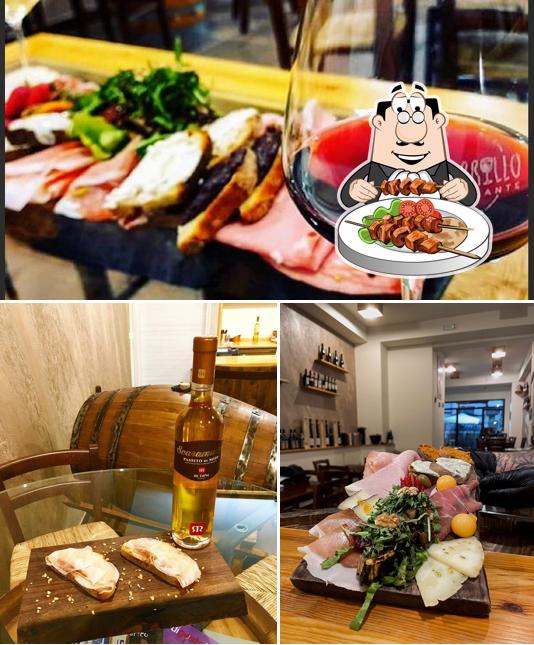 La cibo e esterno del ristorante